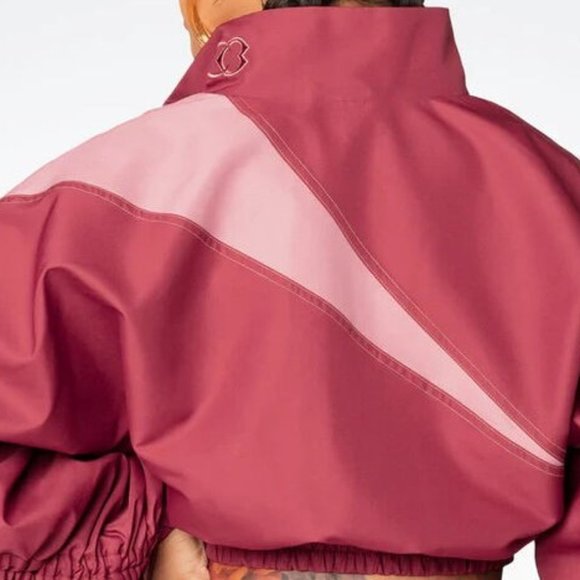 Reebok Classic Women's Red Cardi B Woven Satin Jacket HD4776 - Picture 3 of 3